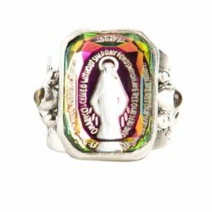 Miraculous Virgins Sterling Silver and Crystal Ring by Virgins Saints and Angels